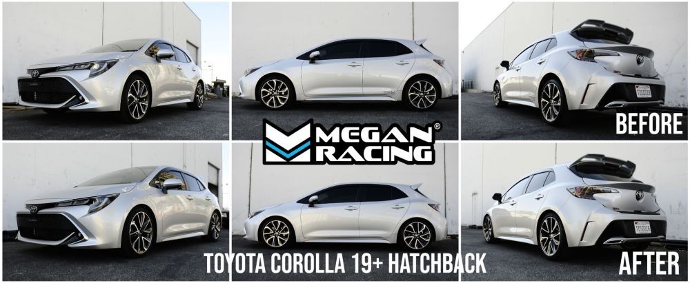 Toyota Corolla 19+ Hatchback Lowering Springs (EXC Sedan) by Megan Racing