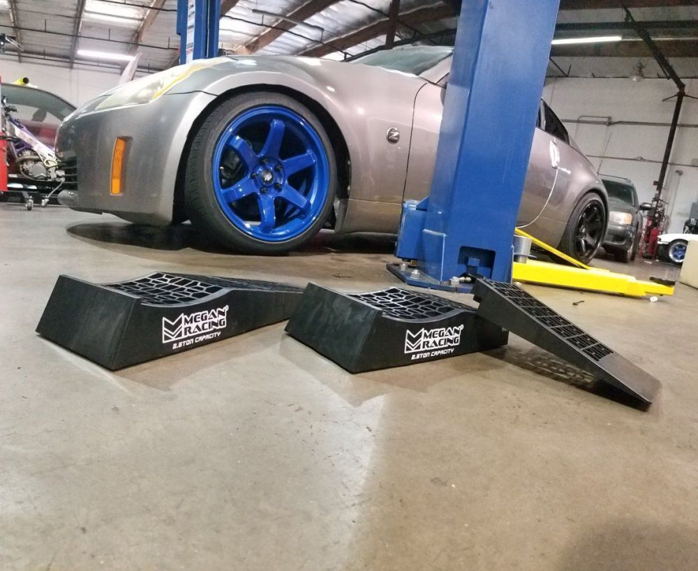 2-Piece Low Profile Drive-On Ramps (Set of 2) by Megan Racing
