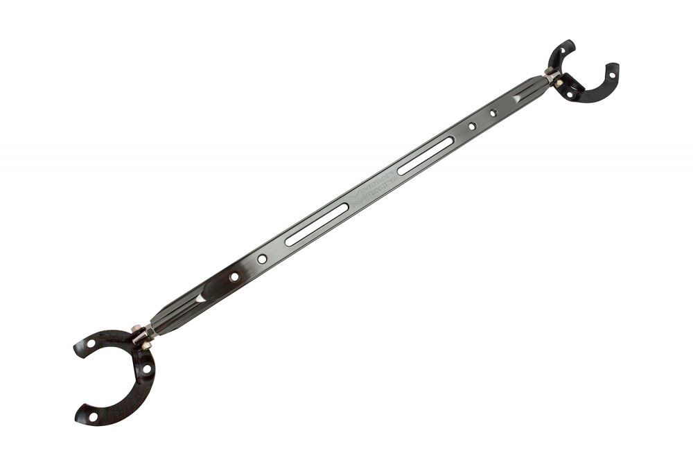 Front Upper Strut Tower Bar for Honda Civic 01-05 (Excludes EX) - Gunmetal by Megan Racing - MR-SB-HC01FU-G