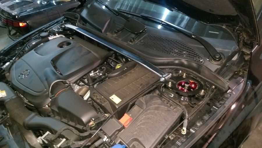Infiniti Q30 16-19 Front Upper Race-Spec Strut Bar by Megan Racing