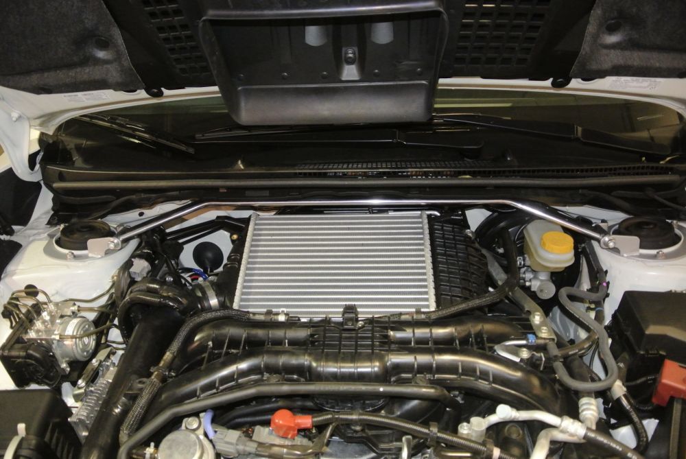 Subaru STI 2015+ / Forester 14-18 / Levorg 16+ Front Upper Race-Spec Strut Tower Bars by Megan Racing