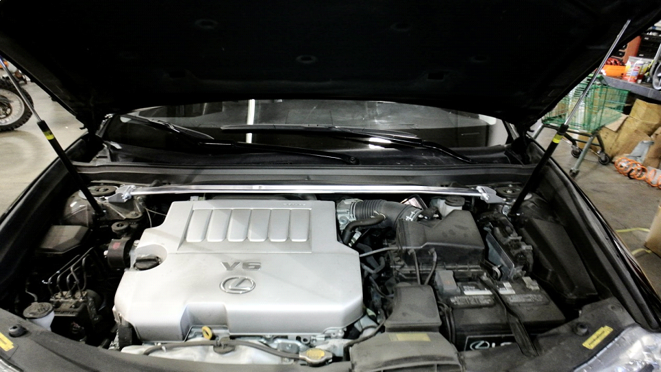 Toyota Camry 12-14 / Avalon 13-16 / Lexus ES350 13-18 Front Upper Race-Spec Strut Tower Bar by Megan Racing
