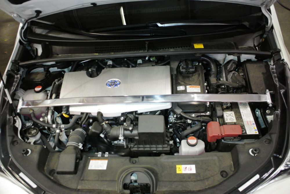 Race-Spec Strut Tower Bars for Toyota Prius 2016+ Front by Megan Racing