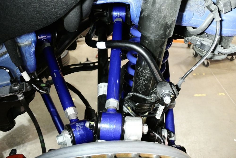 Kia Stinger 18+ MRC Adjustable Rear Camber Arm (Rear Upper, Polyurethane) by Megan Racing