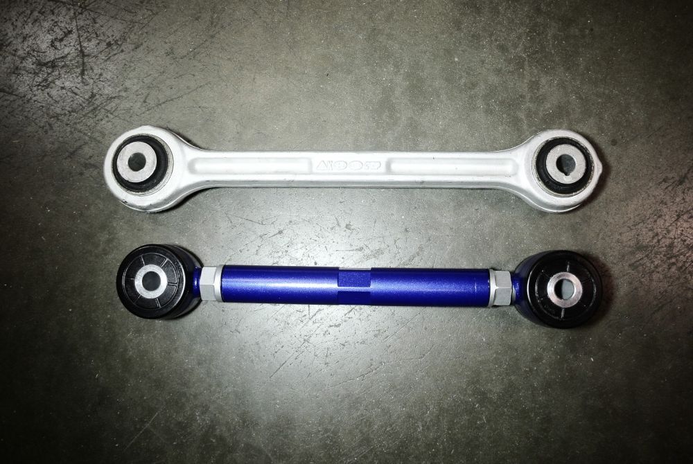 Kia Stinger 18+ MRC Adjustable Rear Traction Arm (Front Upper, Polyurethane) by Megan Racing