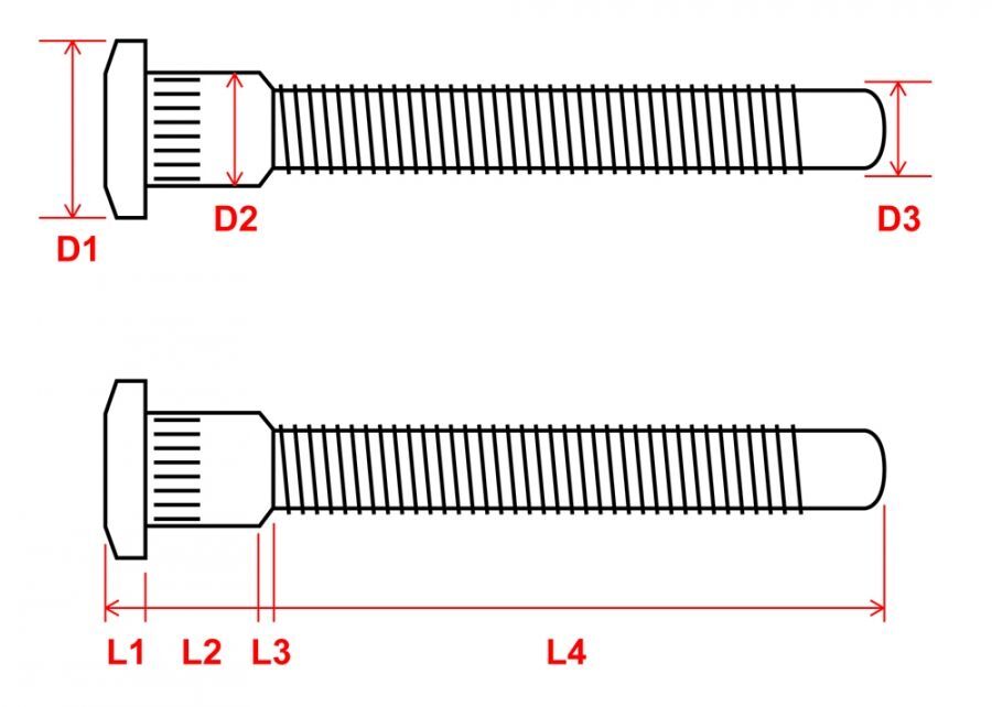 Extended Wheel Studs for Honda Civic 88-00 - 16pcs by Megan Racing