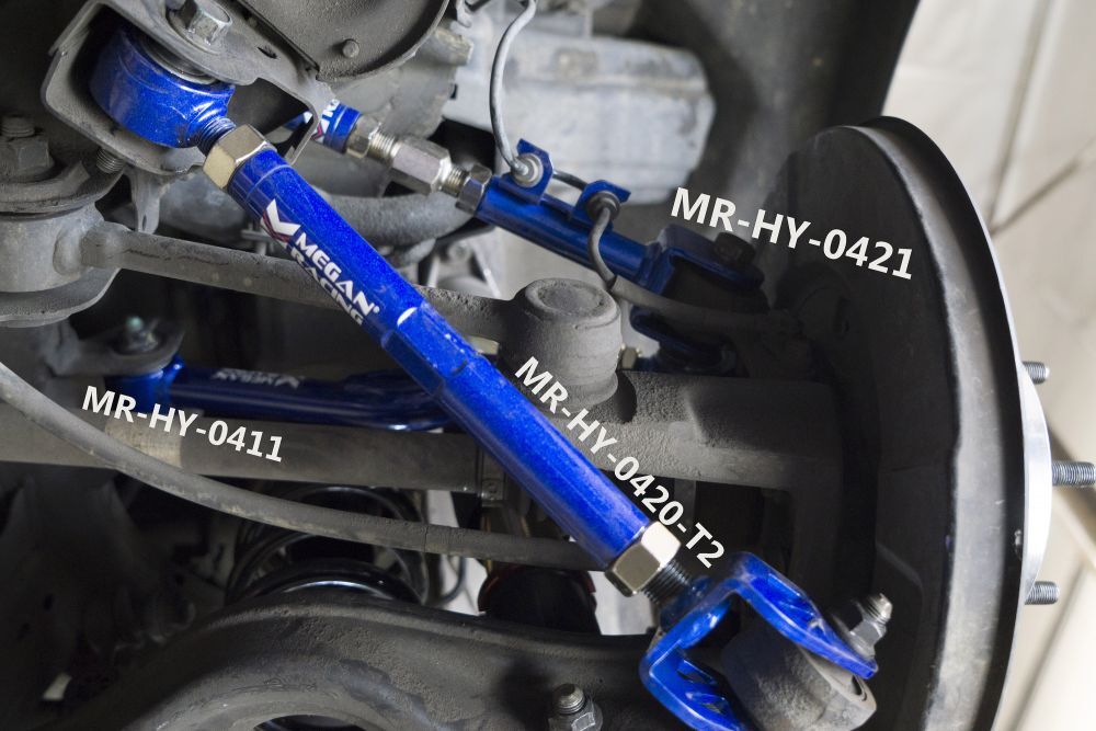 Rear Upper Arms for Hyundai Genesis Coupe 2010+ by Megan Racing