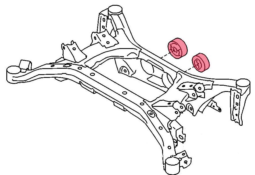 Rear Differential Bushing for Scion FR-S 2013+ / Subaru BRZ 2013+ by Megan Racing