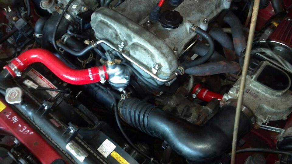 1990-1993 Mazda Miata Mishimoto Red Silicone Hose Kit