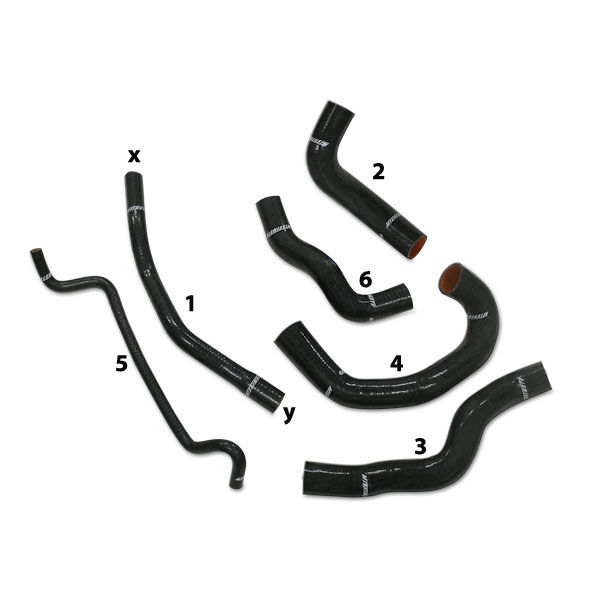 2005-2006 Ford Mustang V8 Mishimoto Black Silicone Hose Kit