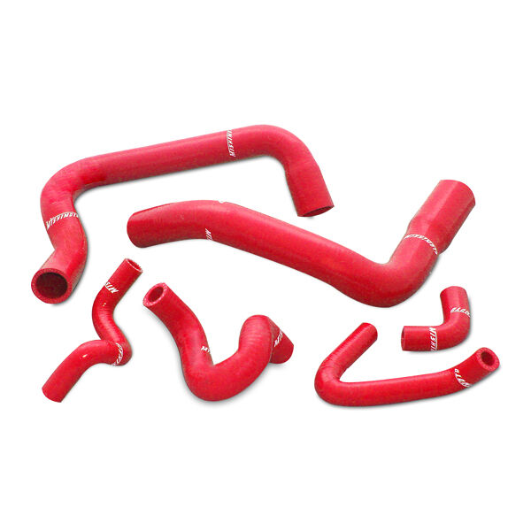 1986-1993 Ford Mustang GT/Cobra Mishimoto Red Silicone Hose Kit - MMHOSE-MUS-86R