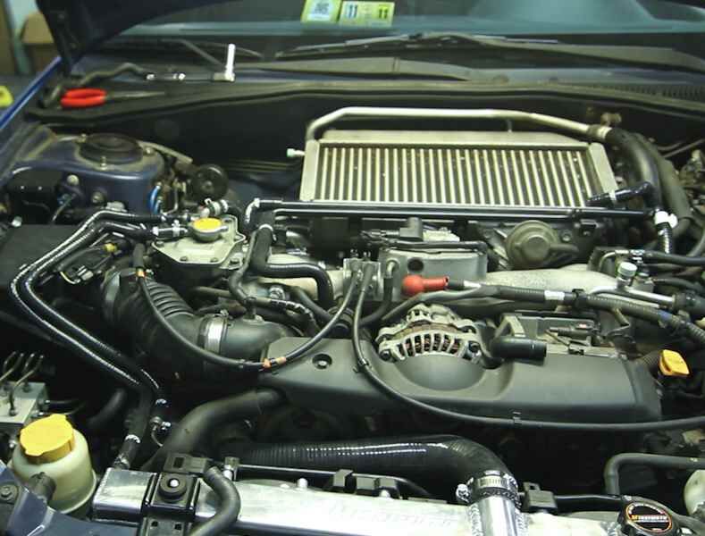 2001-2005 Subaru WRX Mishimoto Blue Silicone Ancillary Hose