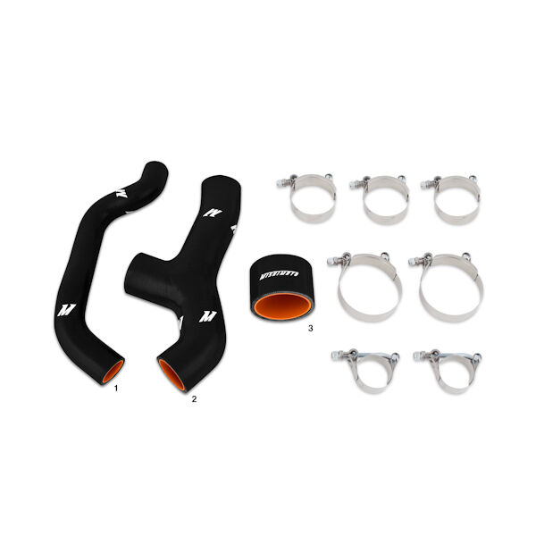 2006-2007 Subaru WRX Mishimoto Black Silicone Intercooler Hoses