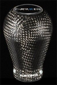 Heavy Weight Style 50mm 230g Shift Knob by NRG - Brush Aluminum