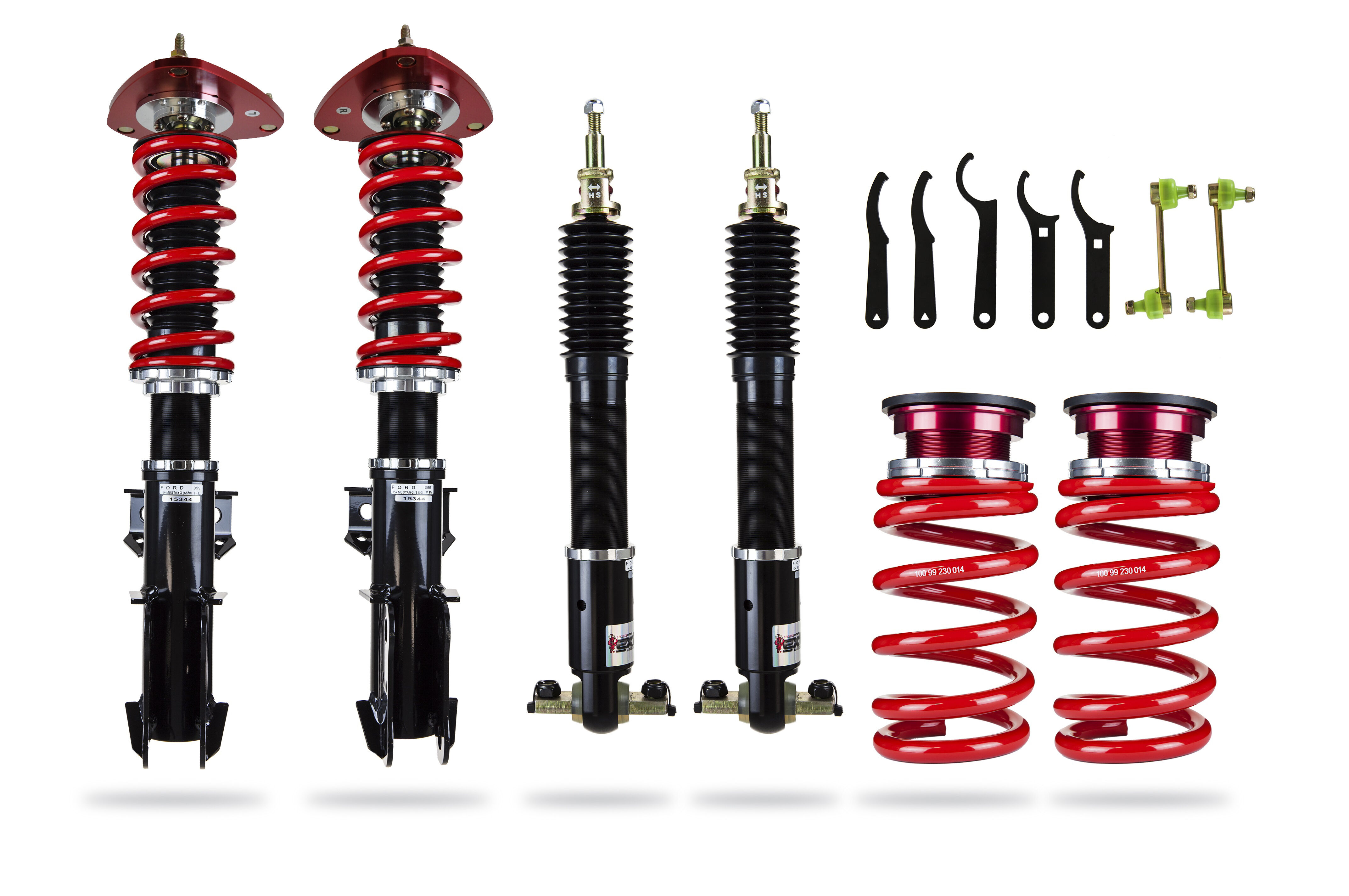 2015-2023 Ford Mustang Shelby GT350/Shelby GT350R Pedders Coilovers Front and Rear 4PC - PED-162099