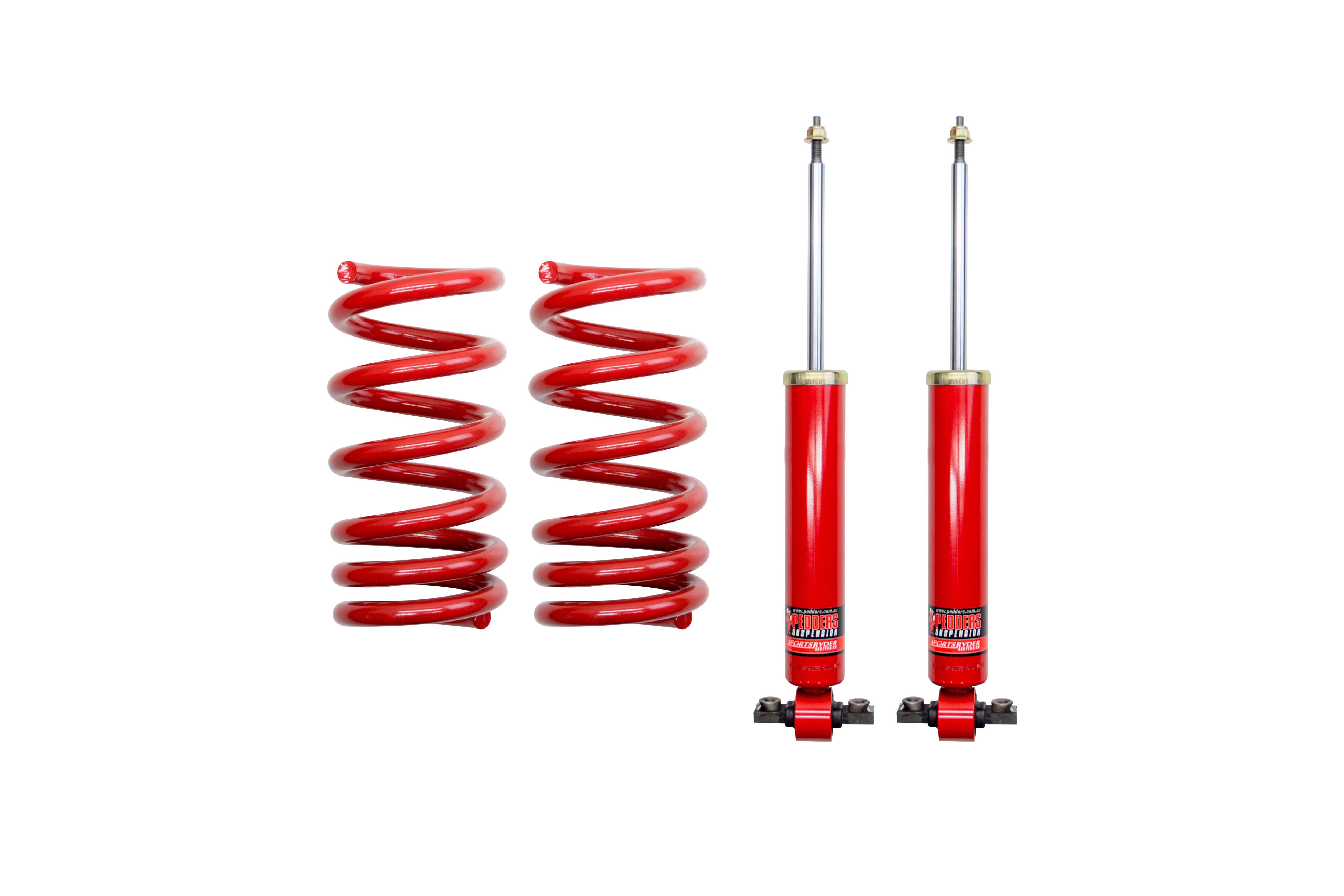 2015-2023 Ford Mustang GT 50 Years LTD ED Pedders Lowering Springs + Shock Absorber Kit Rear 4PC - PED-902315