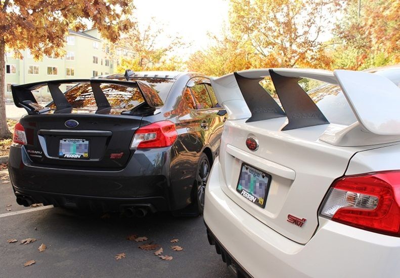 2015-2021 Subaru WRX STI Sedan Black Wing Stabilizer by Perrin