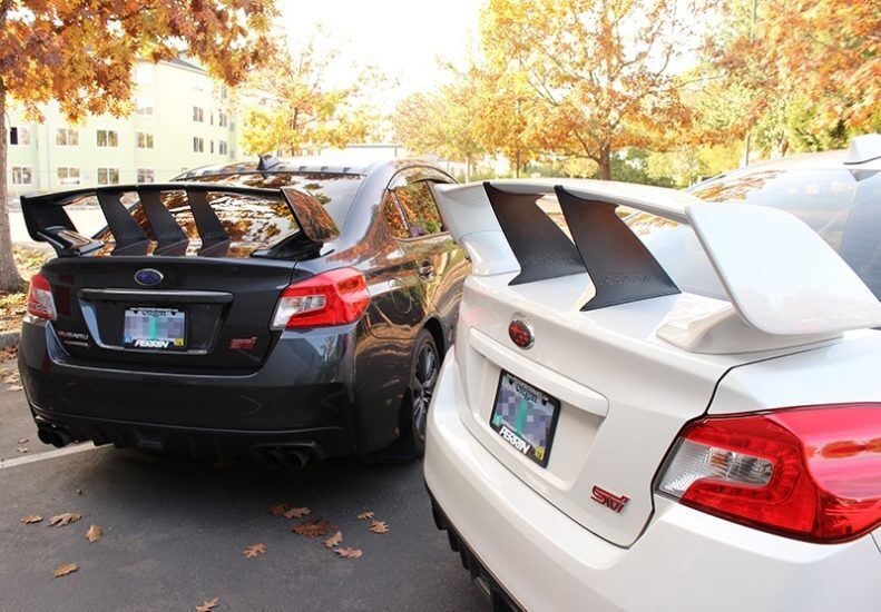 2015-2021 Subaru WRX STI Sedan Black Wing Stabilizer by Perrin