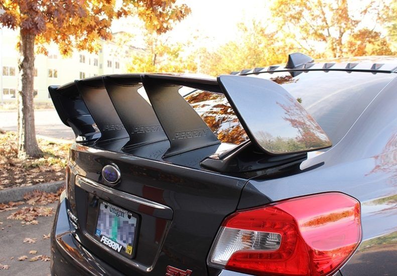 2015-2021 Subaru WRX STI Sedan Black Wing Stabilizer by Perrin