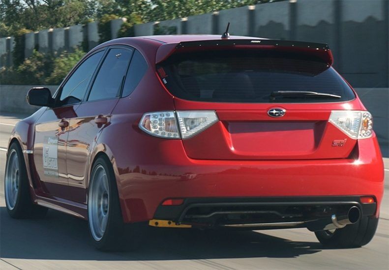 2008-2014 Subaru Impreza WRX & STI Hatchback Black Gurney Flap by Perrin