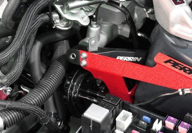 2007-2009 Subaru Legacy Base/GT & Outback XT Black Master Cylinder Brace by Perrin