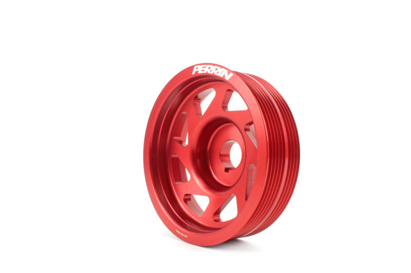 2003-2013 Subaru Forester Base/XT EJ Red Lightweight Crank Pulley by Perrin