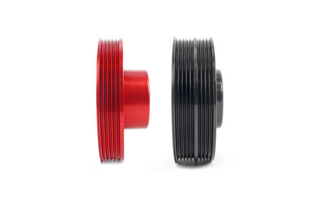 2003-2013 Subaru Forester Base/XT EJ Red Lightweight Crank Pulley by Perrin