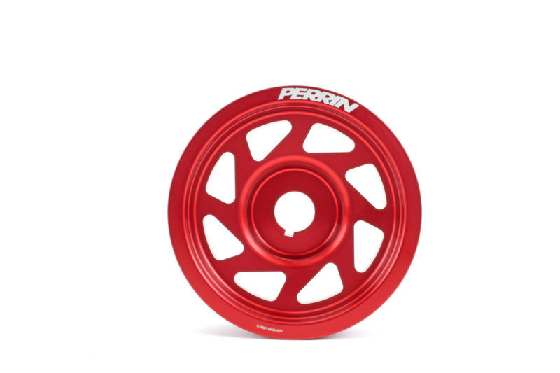 2003-2013 Subaru Forester Base/XT EJ Red Lightweight Crank Pulley by Perrin - PSP-ENG-100RD