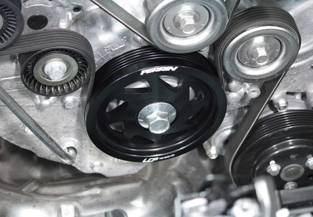 2012-2014 Subaru Impreza WRX & STI FA/FB Black Lightweight Crank Pulley by Perrin
