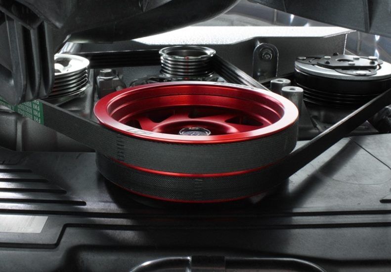 1993-2014 Subaru Impreza WRX & STI EJ Red Lightweight Crank Pulley by Perrin