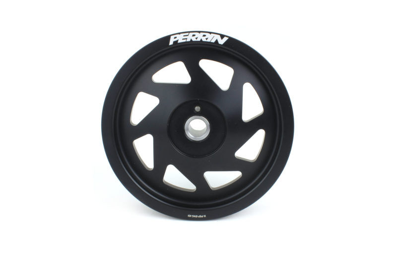 2016-2018 Subaru Forester FA/FB Black Lightweight Crank Pulley by Perrin - PSP-ENG-104BK