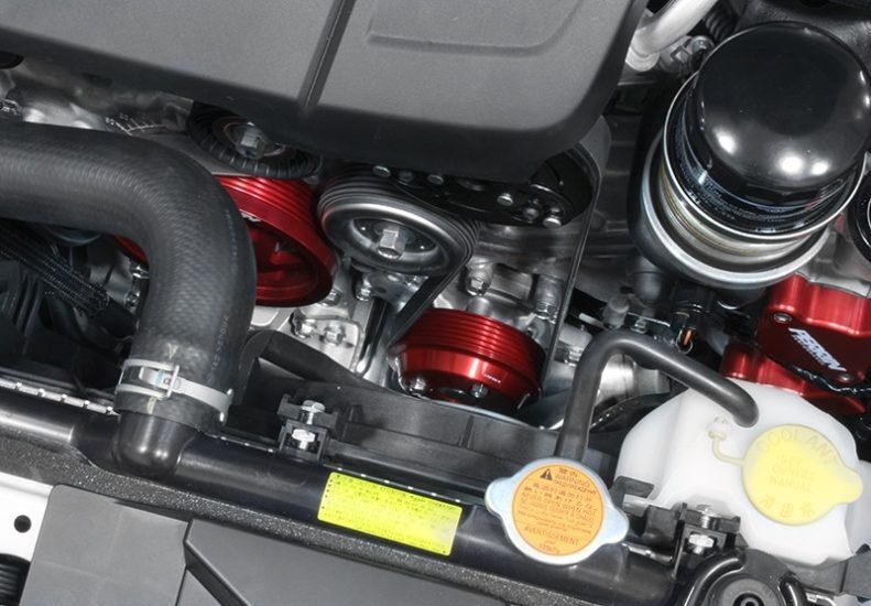 2015-2021 Subaru WRX Red Water Pump Pulley by Perrin