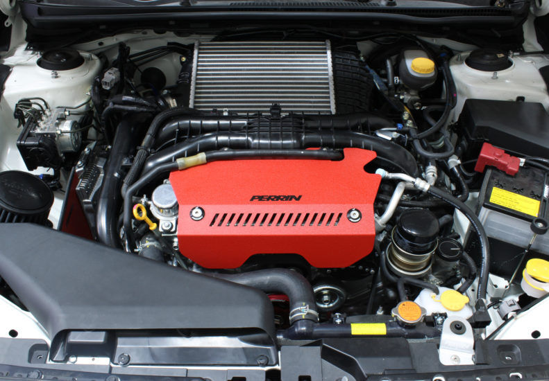 2015-2021 Subaru WRX Red Belt Cover by Perrin