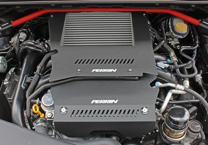 2015-2021 Subaru WRX Black Intercooler Shroud and Belt Cover Kit by Perrin