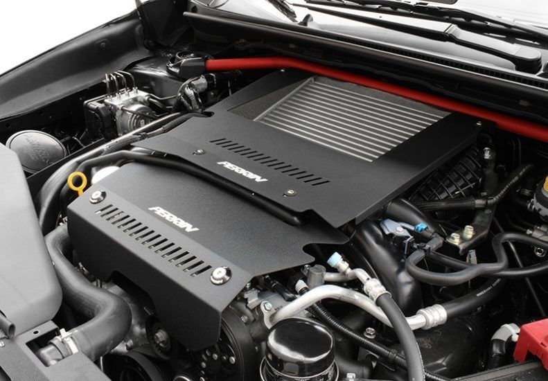 2015-2021 Subaru WRX Black Intercooler Shroud and Belt Cover Kit by Perrin
