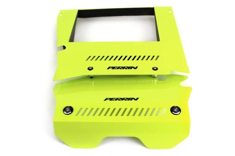 2015-2021 Subaru WRX Neon Yellow Intercooler Shroud and Belt Cover Kit by Perrin