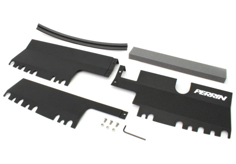2015-2021 Subaru WRX & STI Black Radiator Shroud by Perrin - PSP-ENG-512BK