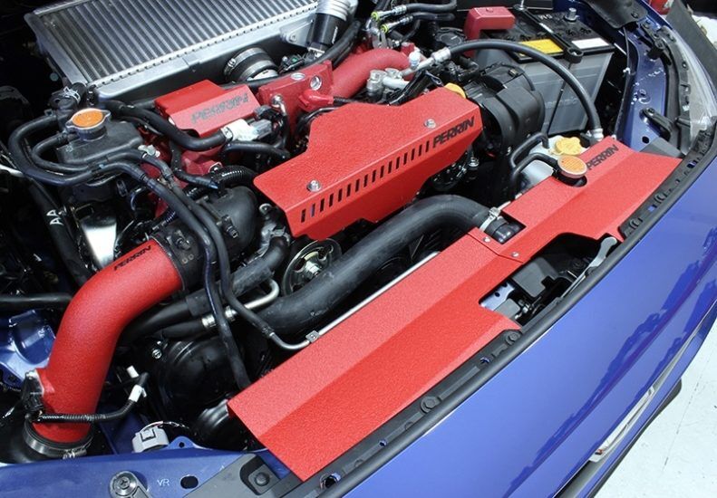 2015-2021 Subaru WRX & STI Red Radiator Shroud by Perrin