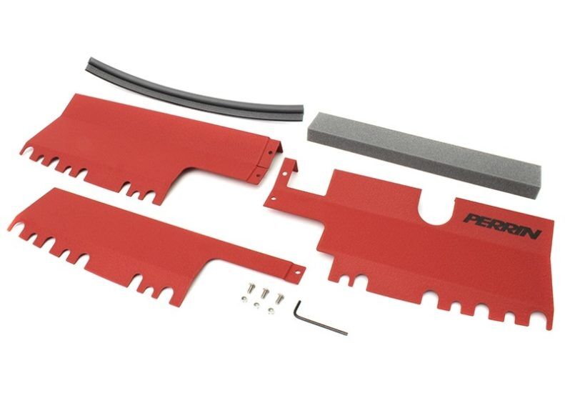 2015-2021 Subaru WRX & STI Red Radiator Shroud by Perrin - PSP-ENG-512RD