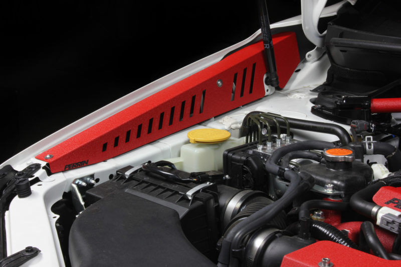 2015-2021 Subaru WRX & STI Red Fender Shroud by Perrin