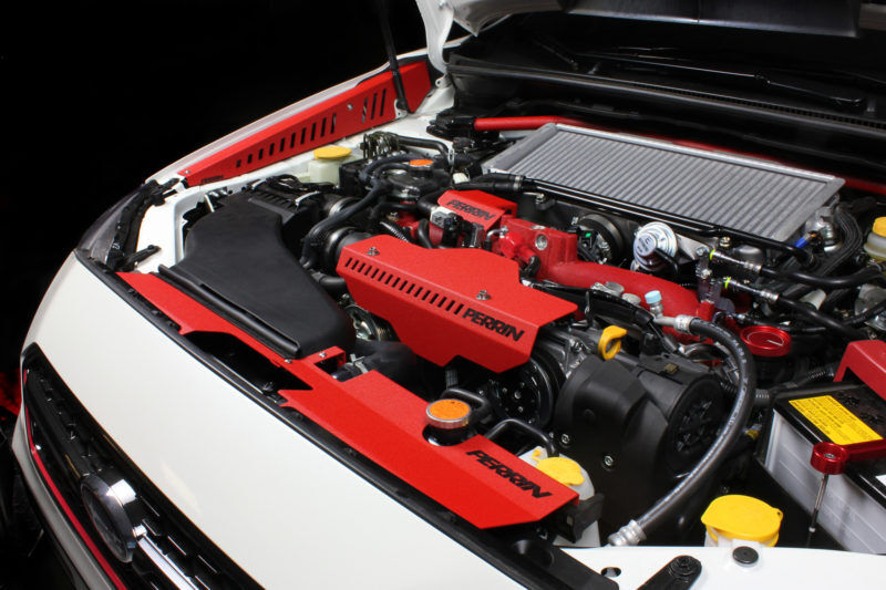 2015-2021 Subaru WRX & STI Red Fender Shroud by Perrin