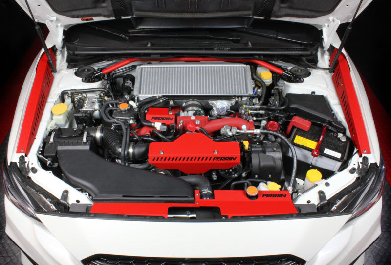 2015-2021 Subaru WRX & STI Red Fender Shroud by Perrin