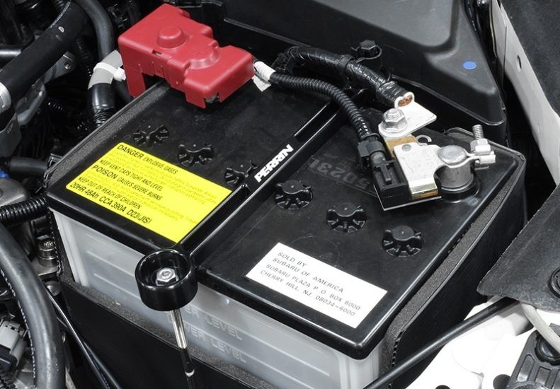 2005-2023 Subaru Outback Base/XT Black Battery Tie Down by Perrin