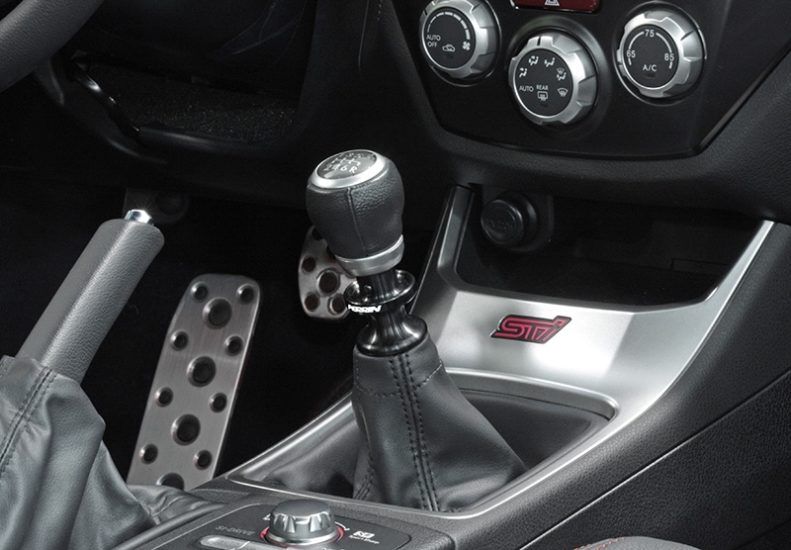 2004-2014 Subaru Impreza STI Black Reverse Lockout Lever by Perrin