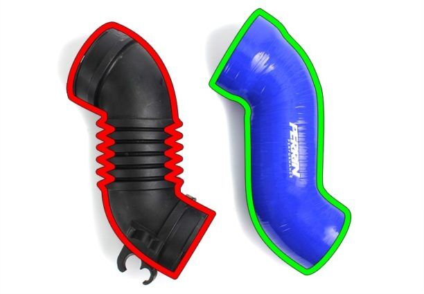 2015-2021 Subaru WRX STI Black Intake Tube by Perrin