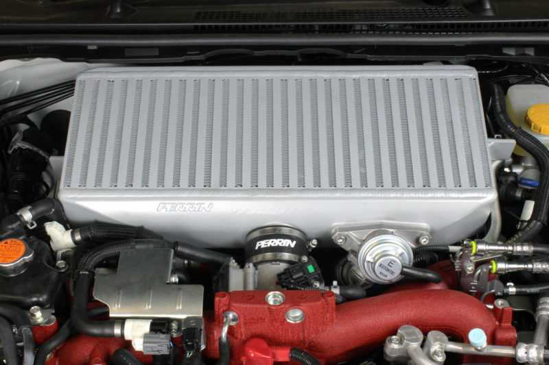2008-2014 Subaru Impreza WRX STI Silver Top Mount Intercooler by Perrin