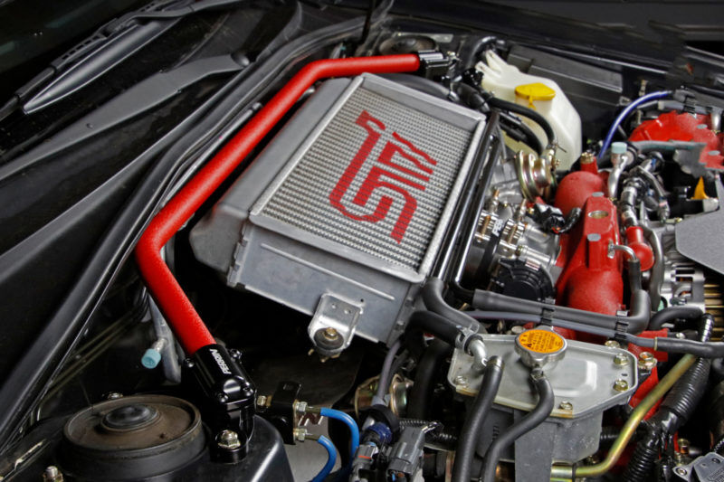 2002-2007 Subaru Impreza Base/WRX/WRX STI Red Strut Brace by Perrin