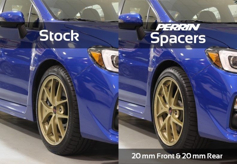 1997-2018 Subaru Forester Base/XT Black 25mm Wheel Spacers by Perrin