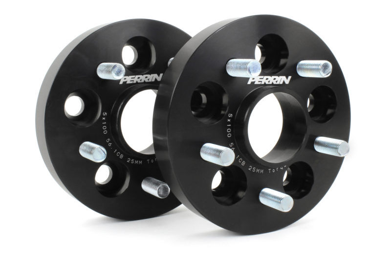 1997-2018 Subaru Forester Base/XT Black 25mm Wheel Spacers by Perrin - PSP-WHL-026BK