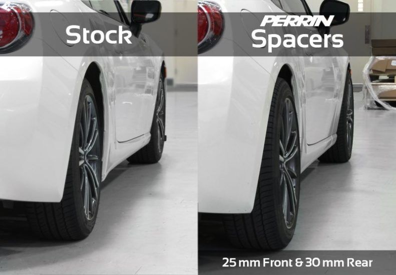 1997-2018 Subaru Forester Base/XT Black 30mm Wheel Spacers by Perrin
